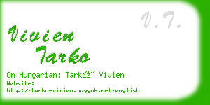 vivien tarko business card